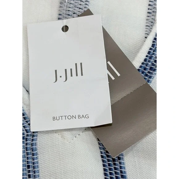 NWT Blue White Striped Embroidered 100% Cotton Tunic Top NWT Resortwear Vacation - Picture 10 of 12